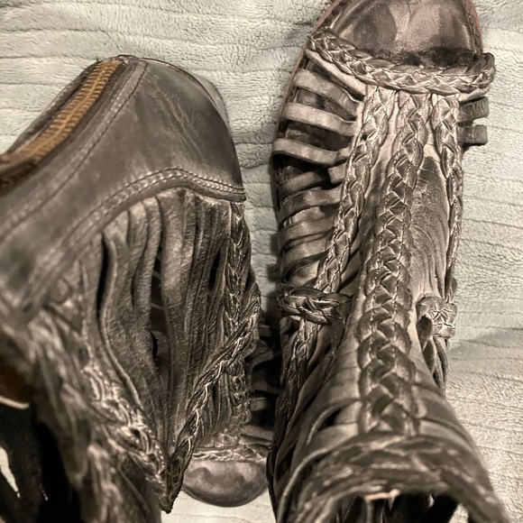 Freebird by Steven BELA size 8 black distress - Picture 3 of 4